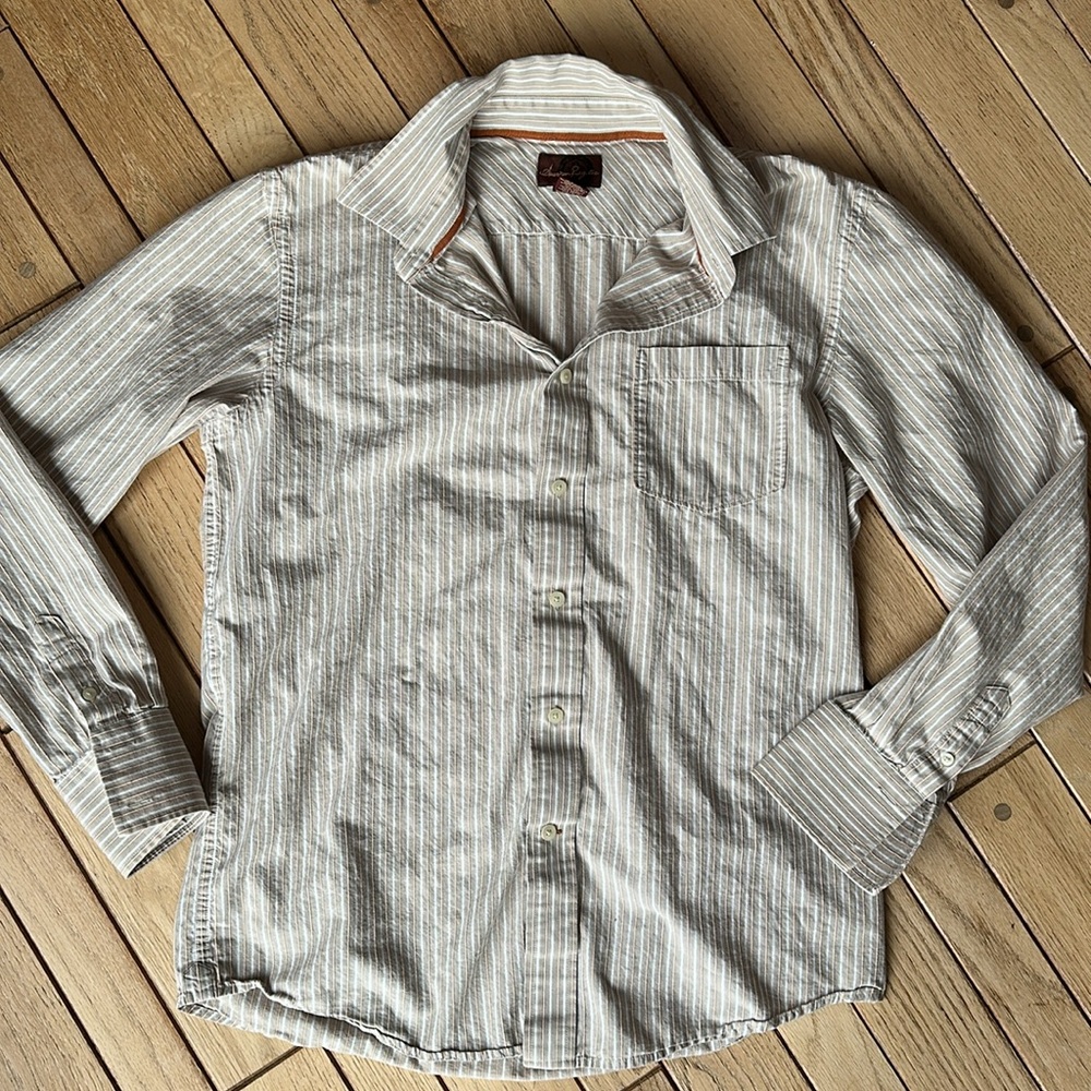 Men's Striped long-sleeve polo Shirt
